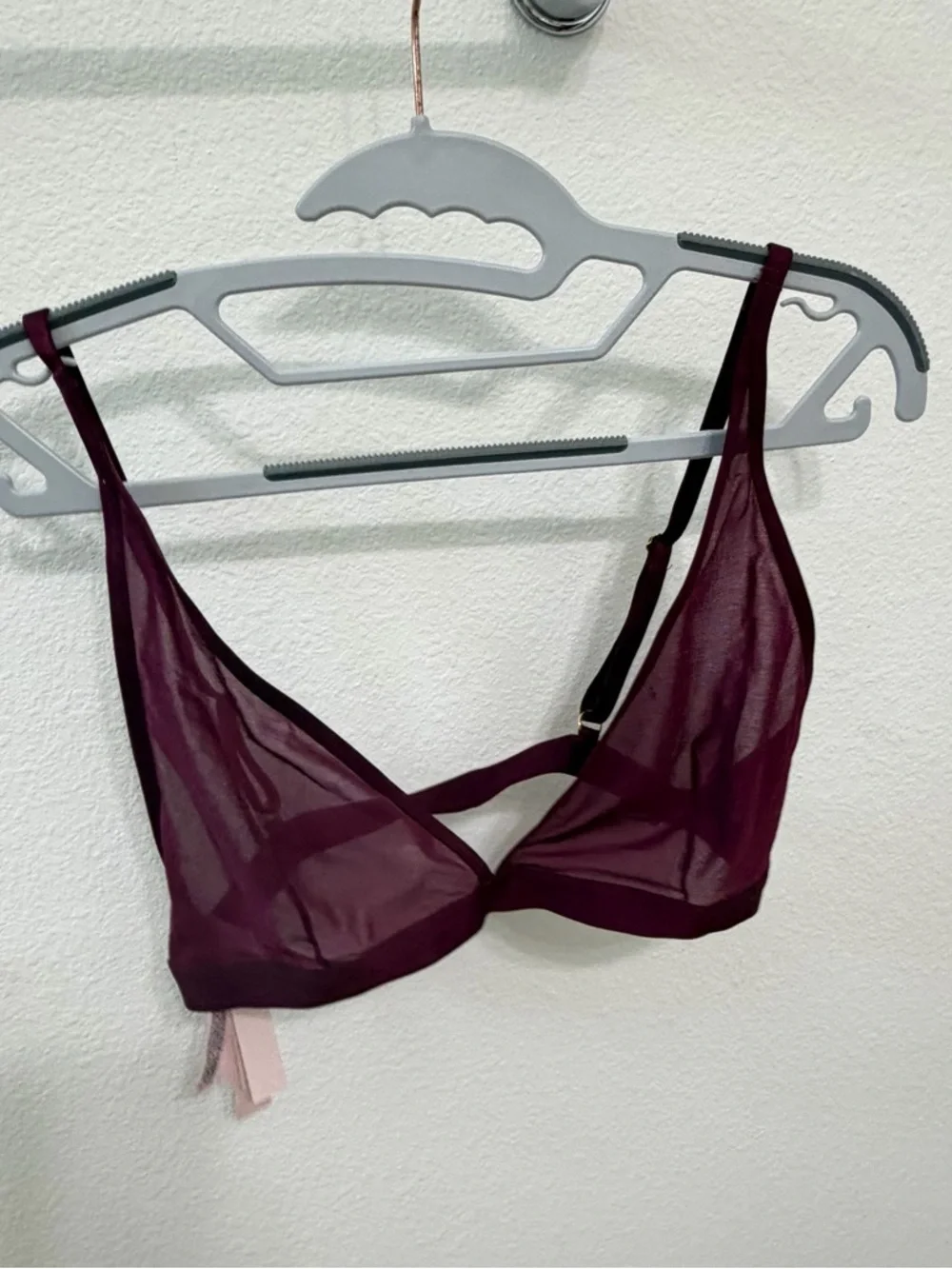Victoria's Secret Sheer Mesh Bralette in Plum - Picture 7 of 10